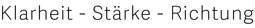 Klarheit gewinnen, Stärke entwickeln, Richtung finden.